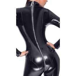 Black Level - Vinyl Jumpsuit Black XL - Naiste Vinyl/PVC/Wetlook Riided