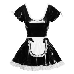 Black Level - Vinyl Maid's Dress 2XL - Naiste Vinyl/PVC/Wetlook Riided