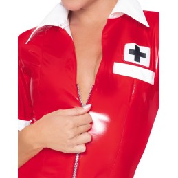 Black Level - Vinyl Nurse red L - Naiste Vinyl/PVC/Wetlook Riided