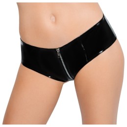 Black Level - Vinyl Pants with a Zip XL - Naiste Vinyl/PVC/Wetlook Riided