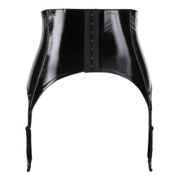 Black Level - Vinyl Suspender Belt XL - Naiste Vinyl/PVC/Wetlook Riided