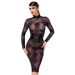 Noir - Dress Lace L - Naiste Vinyl/PVC/Wetlook Riided