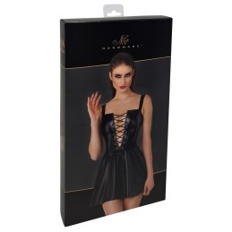 Noir - Dress lacing S | Wetlook Dress