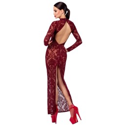 Noir - Dress long L - Naiste Vinyl/PVC/Wetlook Riided