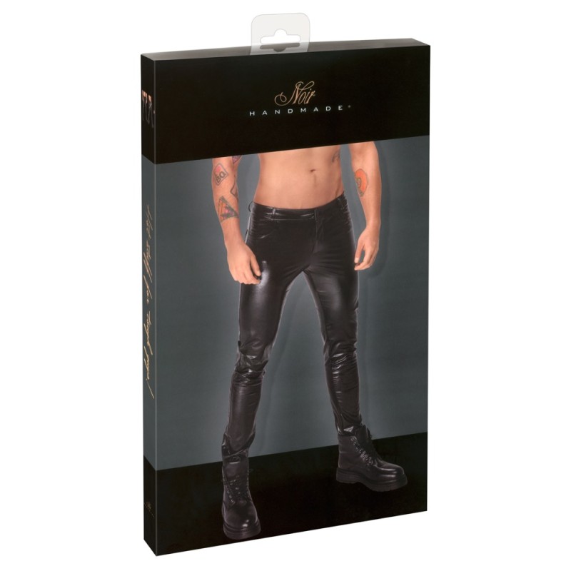 Noir - M.Trousers L | Vinyl Trousers