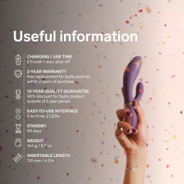 Lelo - Ina Thrust Tõukav Rabbit Vibraator Videvikulilla -