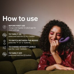 Lelo - Ina Thrust Tõukav Rabbit Vibraator Videvikulilla -