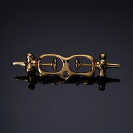 UPKO - Finger Bound Play Metal Thumb Cuffs - BDSM