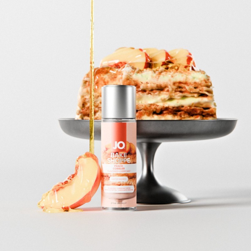 System JO - Bake Shoppe Peach Cobbler Вкусовой Лубрикант На Водной Основе 60 мл - Смазки со вкусом