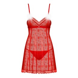 Obsessive - Claussica - Red XL/2XL - Lingerie