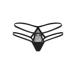 Obsessive - Arrowel Thong - Black L/XL - Lingerie - Pesu