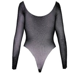 Obsessive - Sparklissa Боди Черный S/M/L One Size - Женское