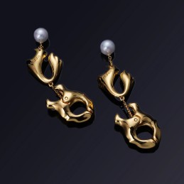 UPKO - Moist Eyes Pearl Nipple Clamps - Erotic Jewelry