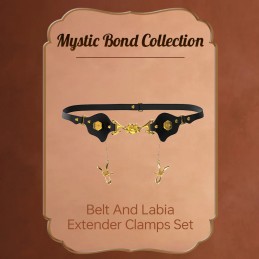 UPKO - Belt With Labia Extender Clamps - BDSM