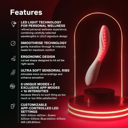 LELO - Mona Spectra Punase Valguse Teraapiavibraator - G-Punkti