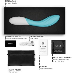 LELO - Mona Twist Rippled G-Spot Massager Aqua - G-Spot