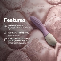 LELO - Mona Twist Reljeefne G-Punkti Vibraator Soft Pink -