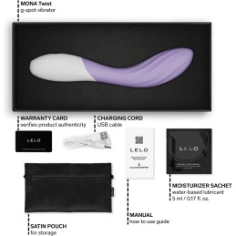 LELO - Mona Twist Rippled G-Spot Massager Lavender - G-Spot