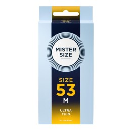 Mister Size 53 - Ultra Thin M Üliõhukesed Kondoomid 10 tk -