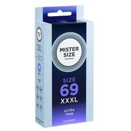 Mister Size 69 - Ultra Thin XXXL Üliõhukesed Kondoomid 10 tk -