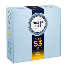 Mister Size 53 - Ultra Thin M Üliõhukesed Kondoomid 36 tk -