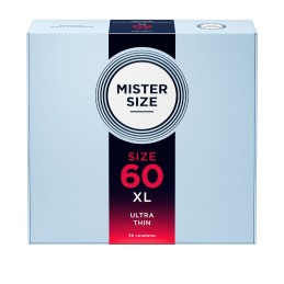 Mister Size 60 - Ultra Thin XL Condoms 36 pcs - Cock Rings