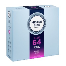 Mister Size 64 - Ultra Thin XXL Üliõhukesed Kondoomid 36 tk -