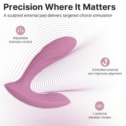 SVAKOM - Erica Plus Wearable Thrusting Vibrator Pink - Vibrators