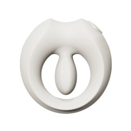 ZALO - Apis App-Controlled Vibrating Couples Ring Ivory White - Cock Rings