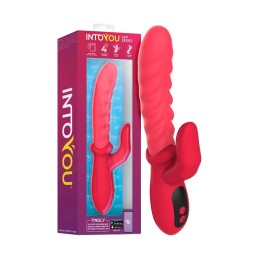 IY - Tingly App-Controlled Waving Finger Vibrator Red - Rabbit Vibrators