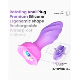 IY - Moxy App-Controlled 360° Rotating Butt Plug Lilac - ANAL PLAY