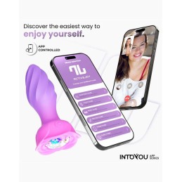 IY - Moxy Вращающаяся Анальная Пробка с Приложением Лиловый - АНАЛ