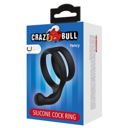 Crazy Bull - Yancy Topelt Peeniserõngas Must - Peeniserõngad