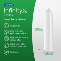 Pasante - Пролонгирующие презервативы Delay Infinity 12шт -