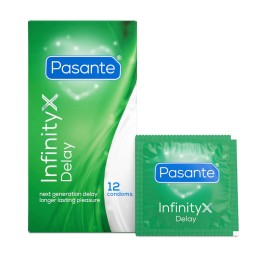 Pasante Delay Infinity Condoms 12pcs – longer sex | Eros.ee