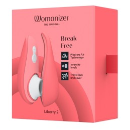 Womanizer Liberty 2 Clitoral Stimulator Vibrant Rose | Eros.ee