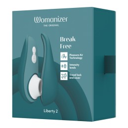 Womanizer Liberty 2 Clitoral Stimulator Dark Petrol | Eros.ee