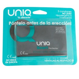 Uniq – Smart Pre-Erection Lateksivabad Kondoomid (3 tk) - Kondoomid