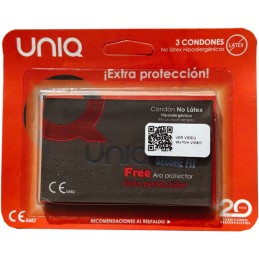Uniq - SecureFit Latex-Free Ultra Thin Condoms 3 pcs - Safe Sex