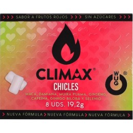 WUG Gum - Climax Functional Chewing Gum with Maca, Damiana and Ginseng 8 pcs - Erotic Drugstore
