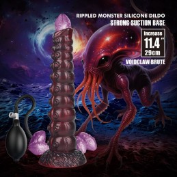 Power Monsters - Voidclaw Brute Надувной Силиконовый Дилдо Фиолетовый 29 см - Дилдо