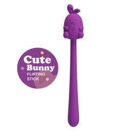 Pretty Love - Cute Bunny Гибкий Вибратор Фиолетовый 16,5 см - Вибраторы