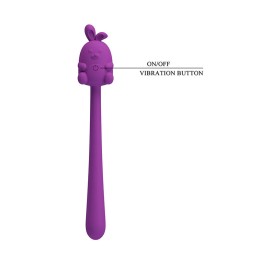 Pretty Love - Cute Bunny Гибкий Вибратор Фиолетовый 16,5 см - Вибраторы
