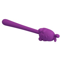 Pretty Love - Cute Bunny Гибкий Вибратор Фиолетовый 16,5 см - Вибраторы