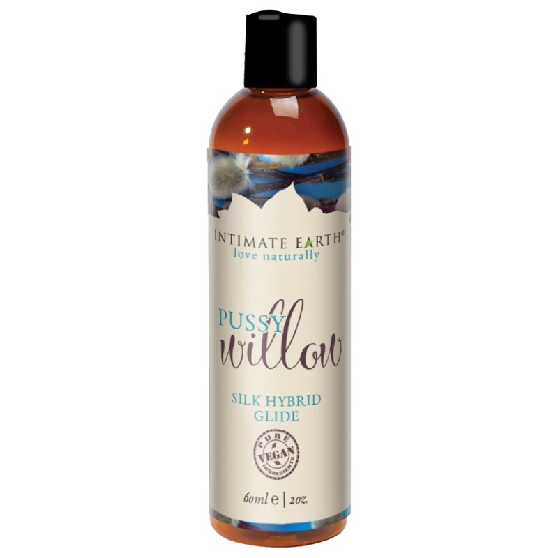 Intimate Earth - Pussy Willow Orgaaniline Hübriidlibesti 60 ml - Vee ja silikoonibaasil hübriidlibestid