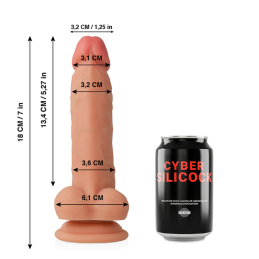 Cyber Silicock - Jude Ultra Realistic Soft Silicone Dildo 18 cm - Dildos