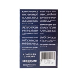 Morningstar - Libido Extreme Dark Blue 2.0 Toidulisand 6 Kapslit - Eros Seks Apteek