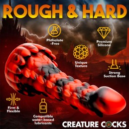 Creature Cocks - Demon Rising Soomuseline Draakoni Dildo 20 cm - Fantaasia Dildod