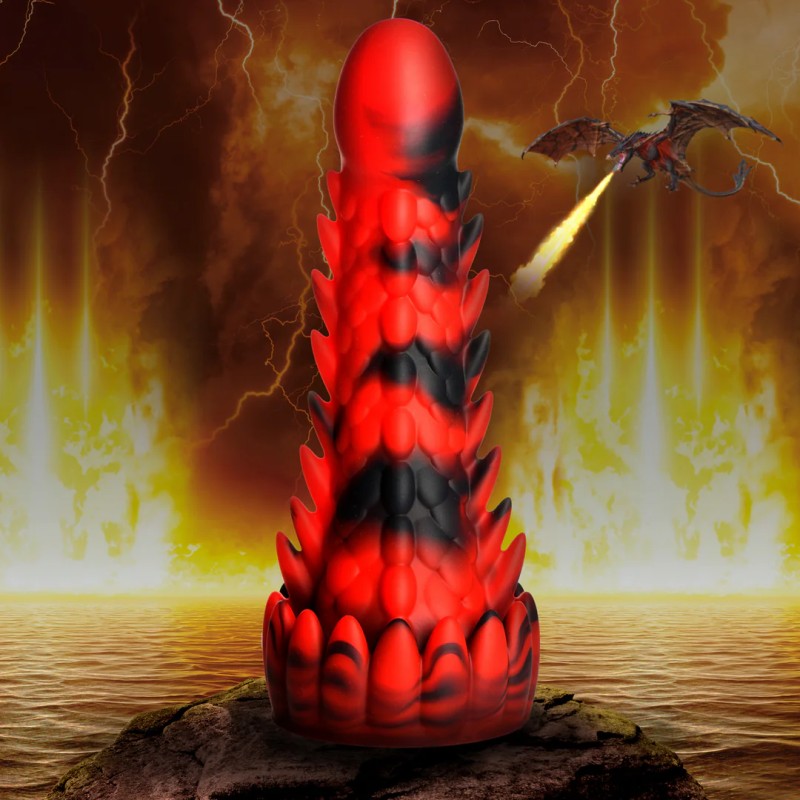 Creature Cocks - Demon Rising Scaly Dragon Silicone Dildo 20 cm - Fantasy Dildos