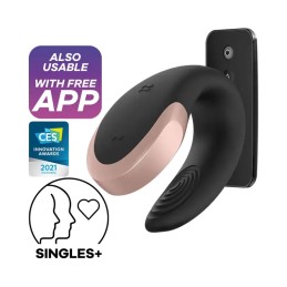 Satisfyer - Double Love Вибратор Для Пар Черный - Вибраторы Для Пар